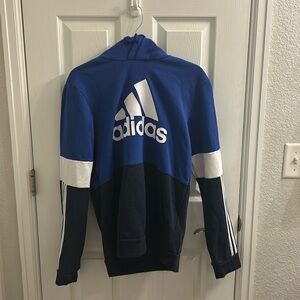 Adidas color block hoodie